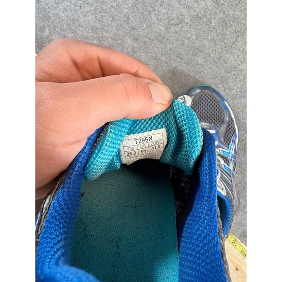 Asics Gel-Cumulus 14 Sneakers Shoes Womens Size 9.5 Blue Running Training T296N - Picture 8 of 10